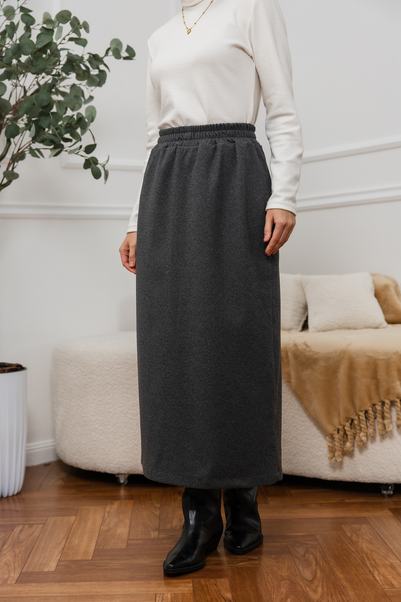 SHARM спідниця сіра трикотажна — розміри S–XXL, доставка по Україні