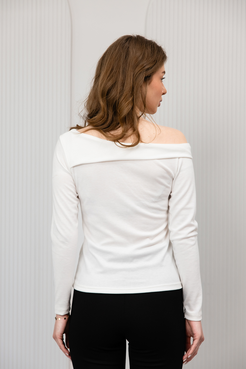 SHARM лонгслів з віскози молочний — власне виробництво